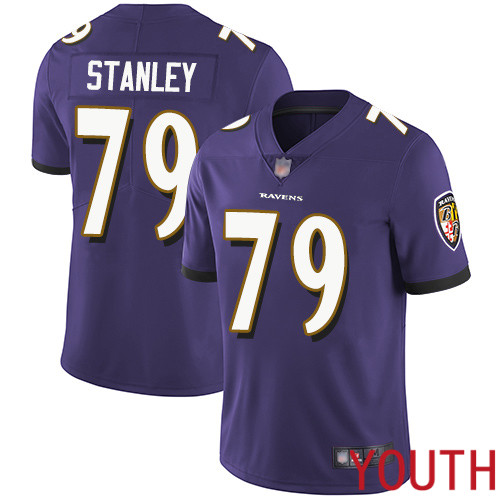 Baltimore Ravens Limited Purple Youth Ronnie Stanley Home Jersey NFL Football #79 Vapor Untouchable